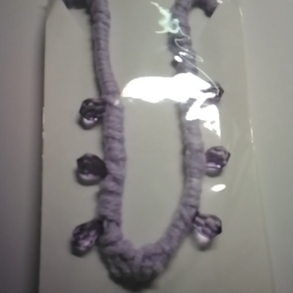 Lorena Espinoza Design Purple Necklace